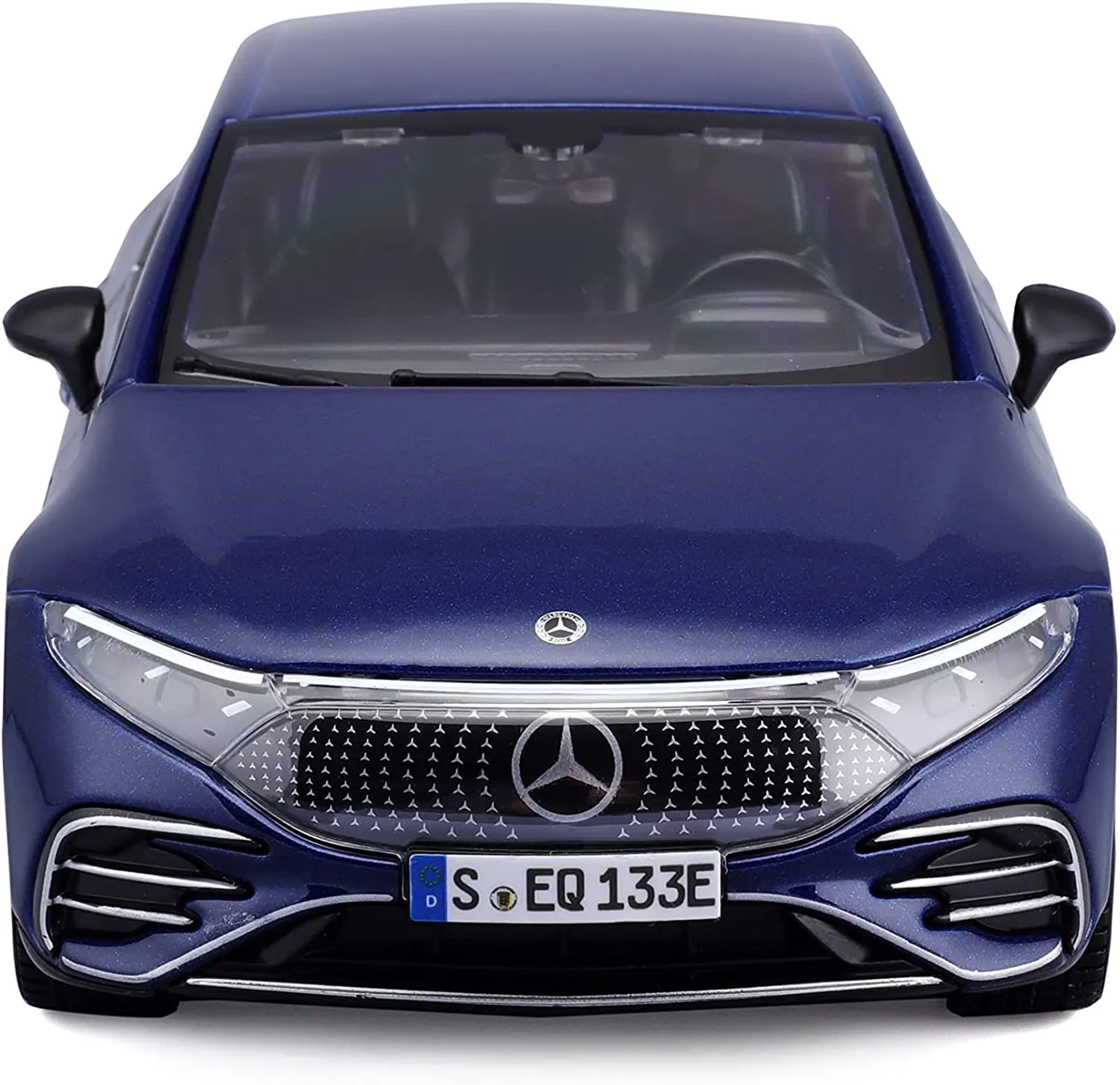 Maisto 32902BL - Modellauto - Mercedes EQS (blau, Maßstab 1:27)