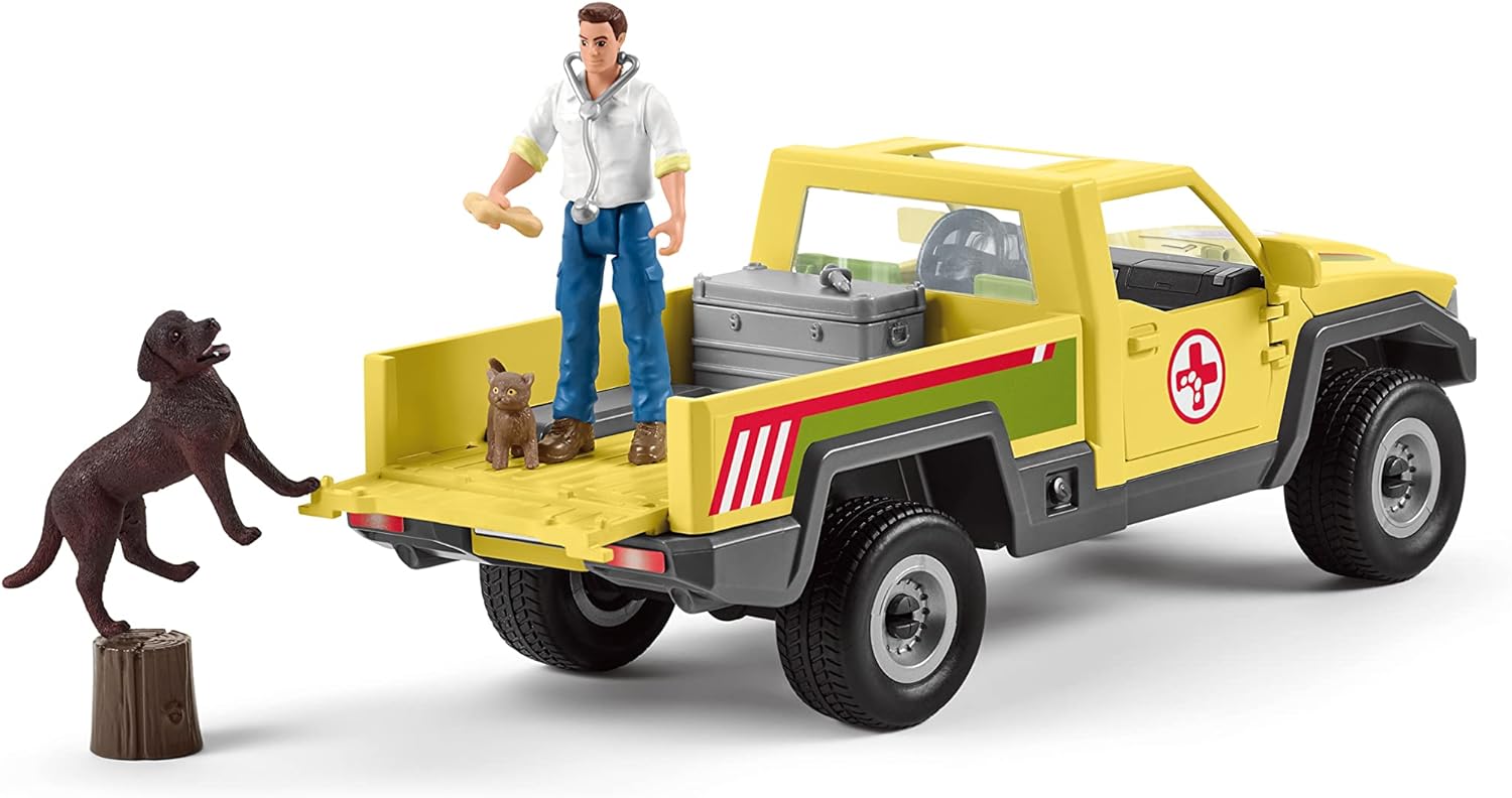 Schleich 42503 - Tierfiguren Farm World - Tierarztbesuch auf dem Bauernhof
