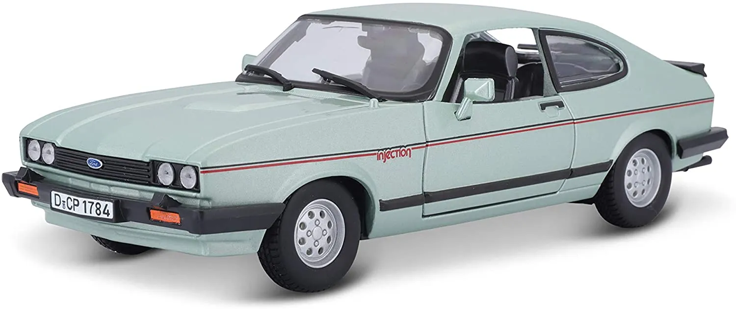 Bburago 18-21093 - Modellauto - Ford Capri '82 (grün, Maßstab 1:24)