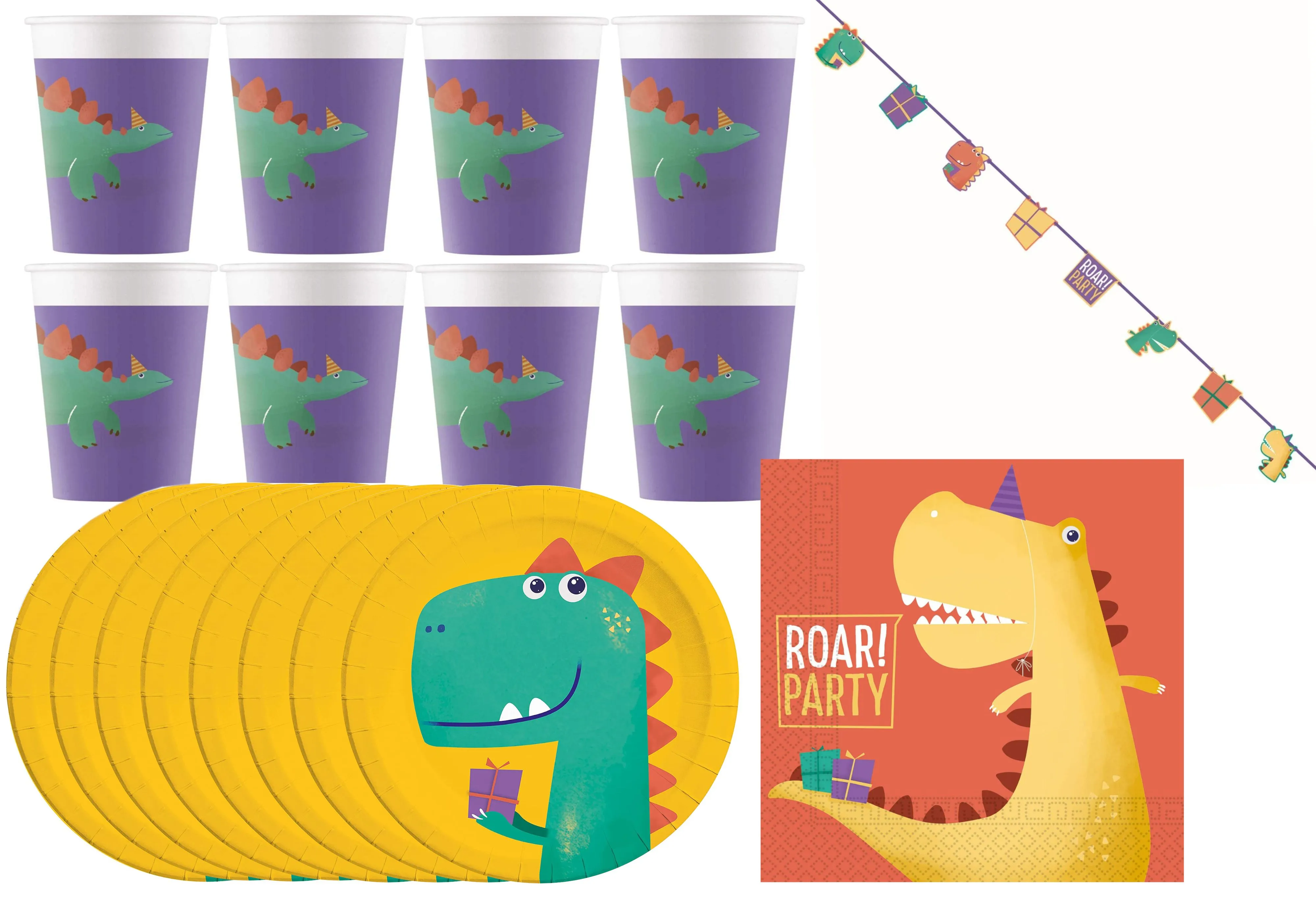 Dinosaurier - Kindergeburtstags-Set (37-teilig)