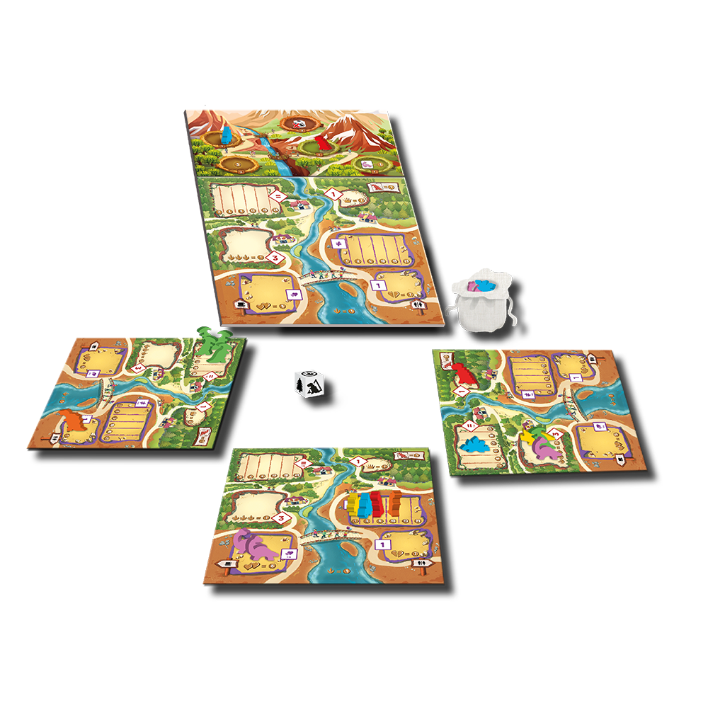 Board Game Box - Draftosaurus + 2 Erweiterungen (Aerial Show + Marina)
