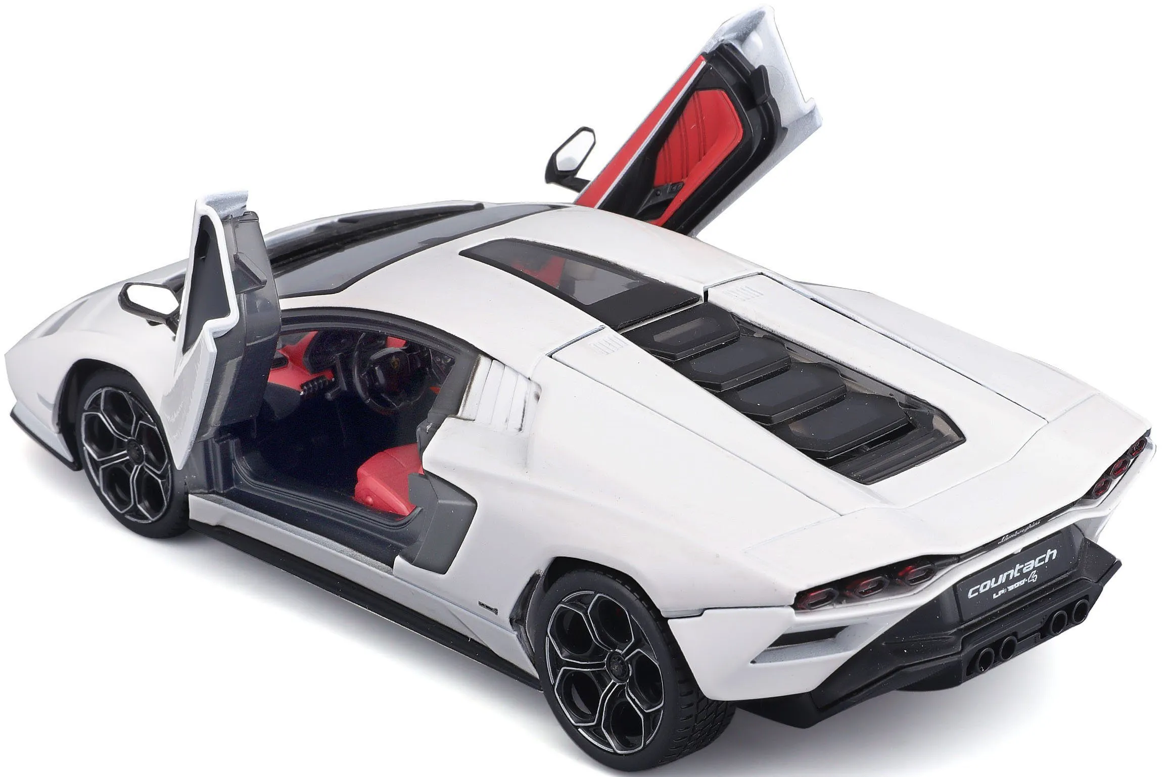 Bburago 18-21102 - Modellauto - Lamborghini Countach LPI 800-4 (weiß, Maßstab 1:24)