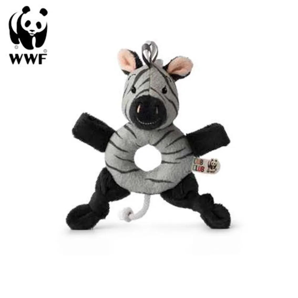 Cub Club - Greifring Ziko das Zebra (grau, 15cm)