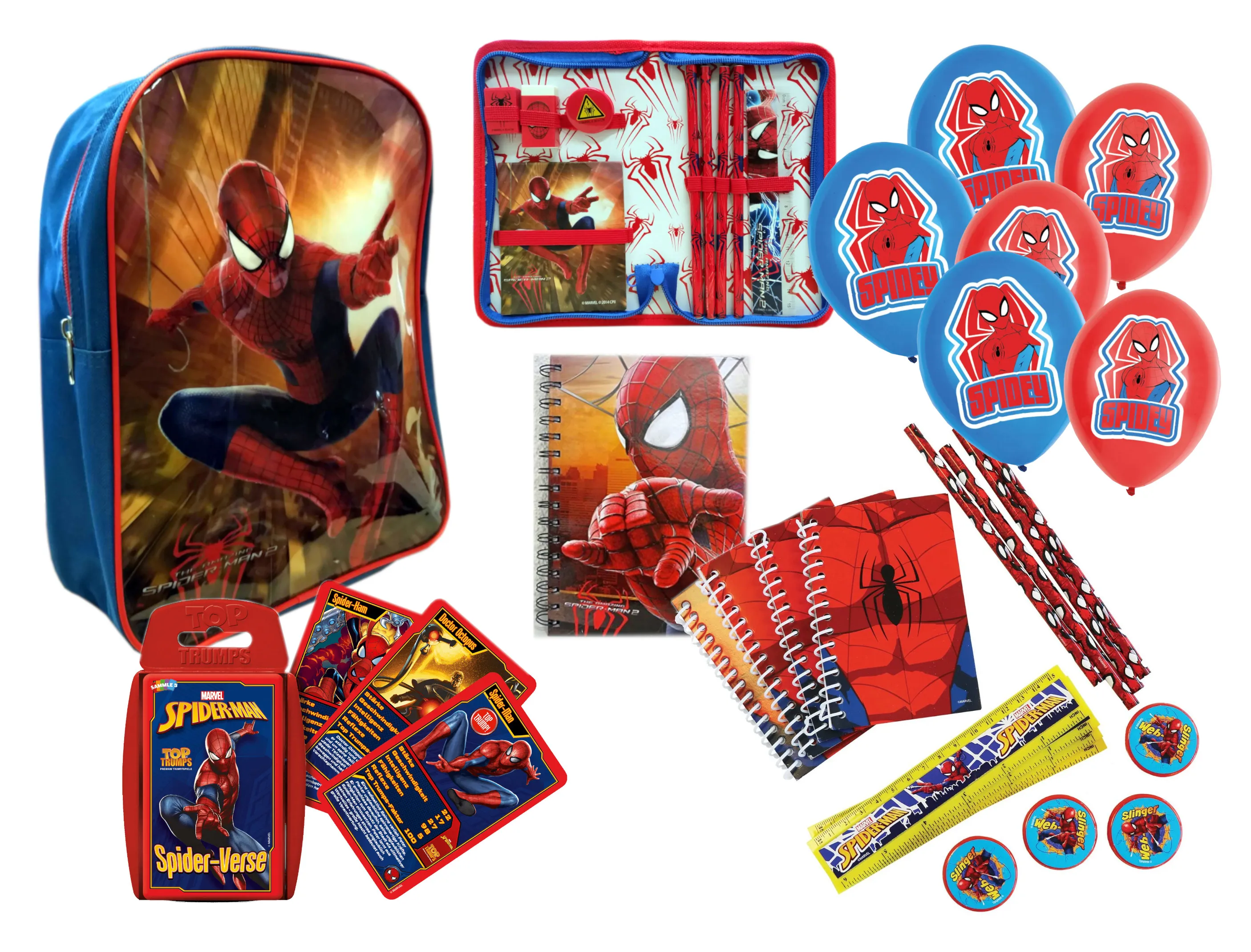 Großes Spiderman Schulstarter-Set (35-teilig)