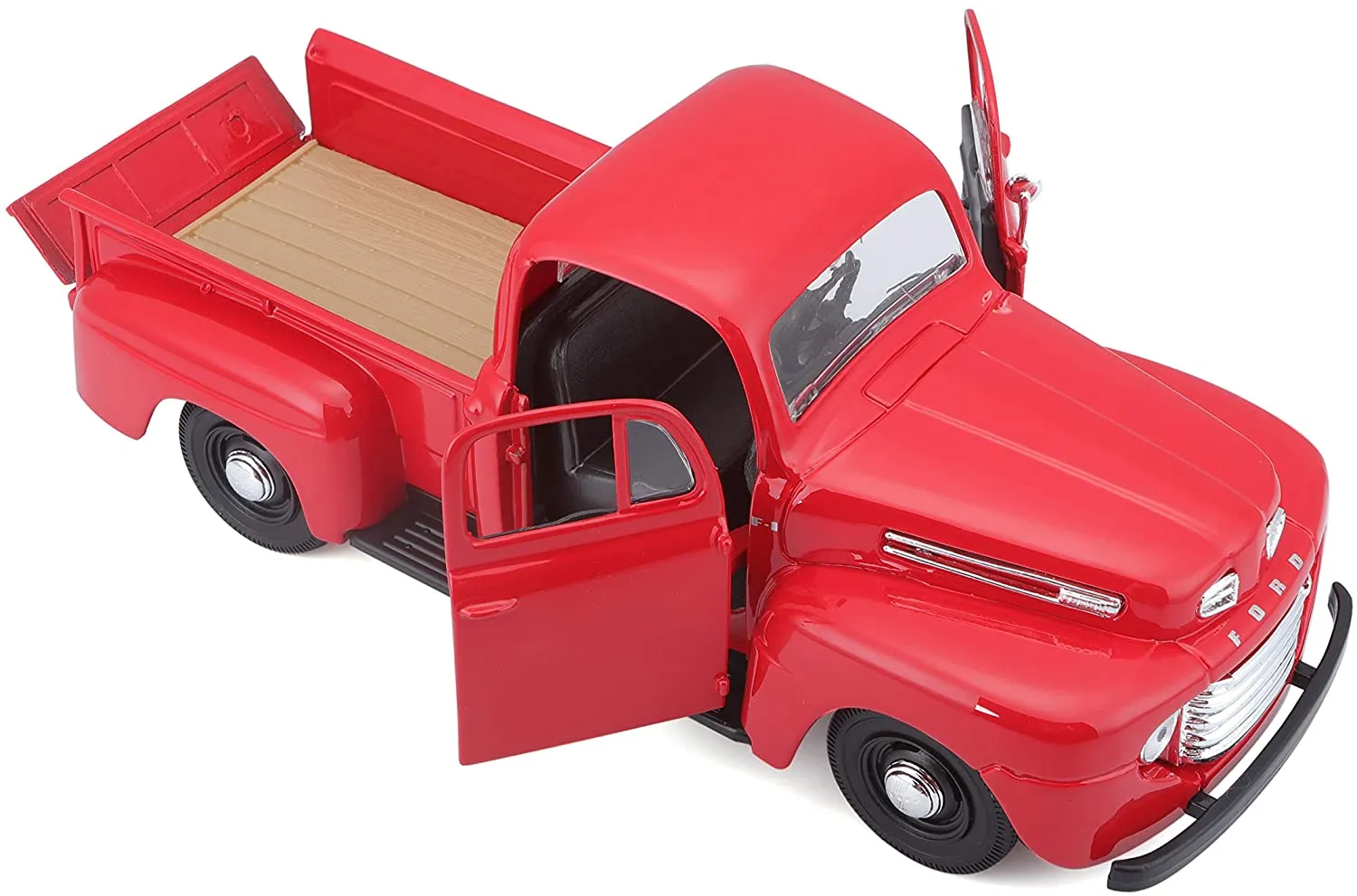 Maisto 31935 - Modellauto - Ford F1 Pick-Up '48 (rot, Maßstab 1:25)