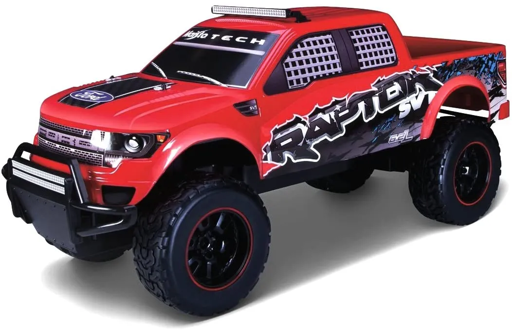 Maisto Tech 581601 - Ferngesteuertes Auto - Ford F150 Raptor AVT (rot, Maßstab 1:6)