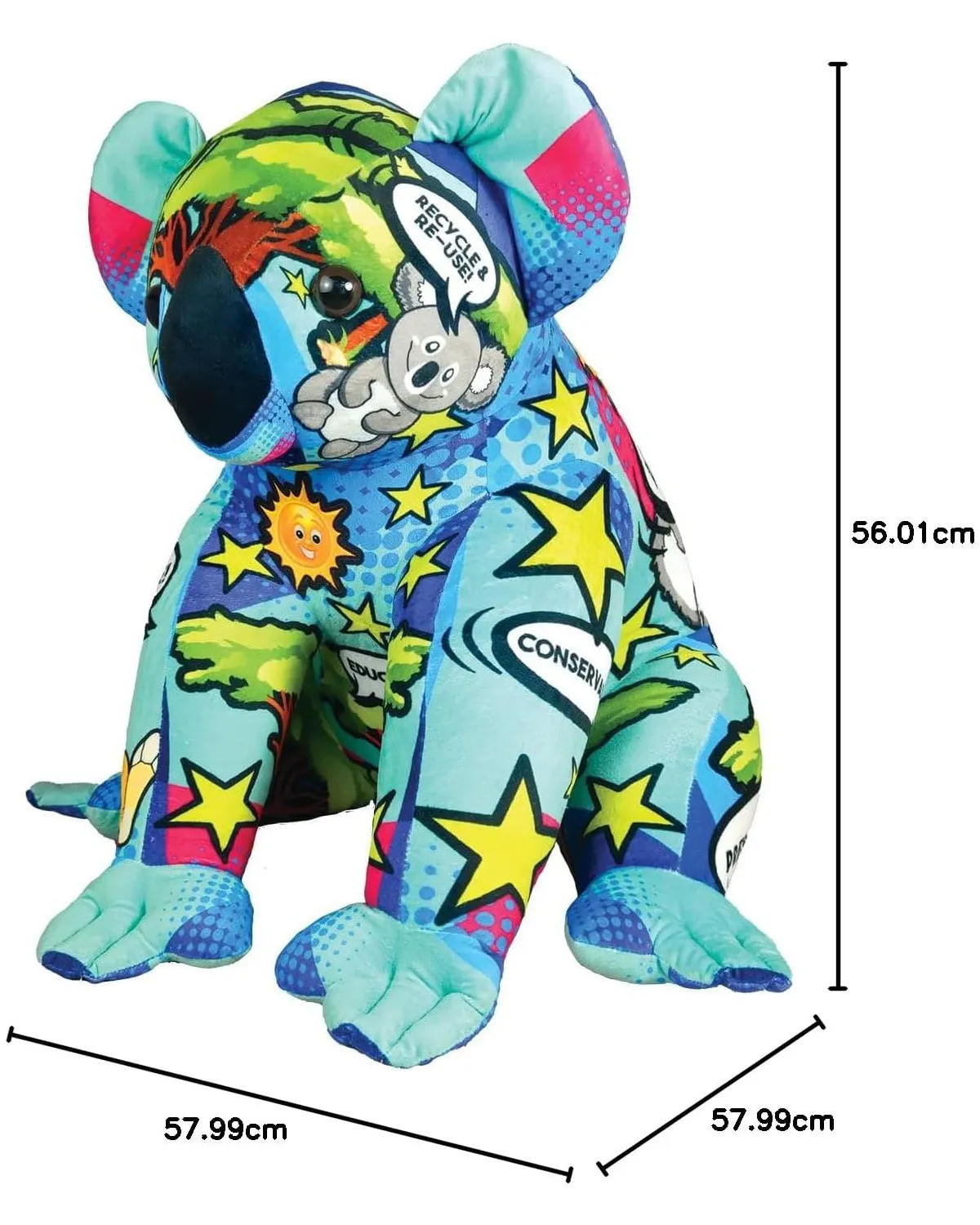 Wild Republic 27349 - Jumbo Plüschtier - Koala (60cm)