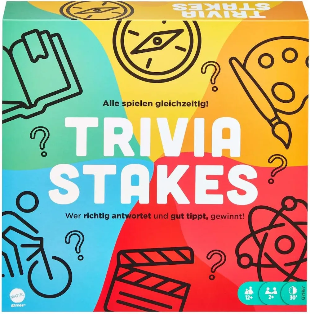 Mattel - Brettspiel - Trivia Stakes