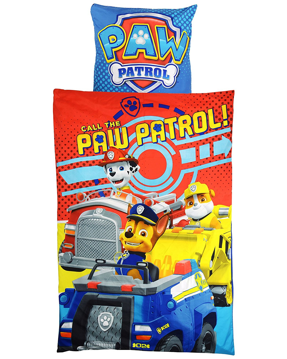 Paw Patrol Bettwäsche Set (135x200cm, 80x80cm)