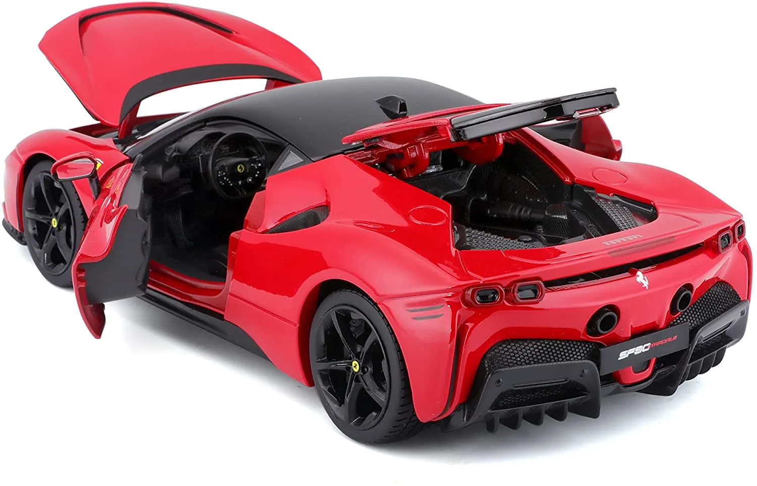 Bburago 18-16015 - Modellauto - Ferrari R&P SF90 Stradale (rot, Maßstab 1:18)