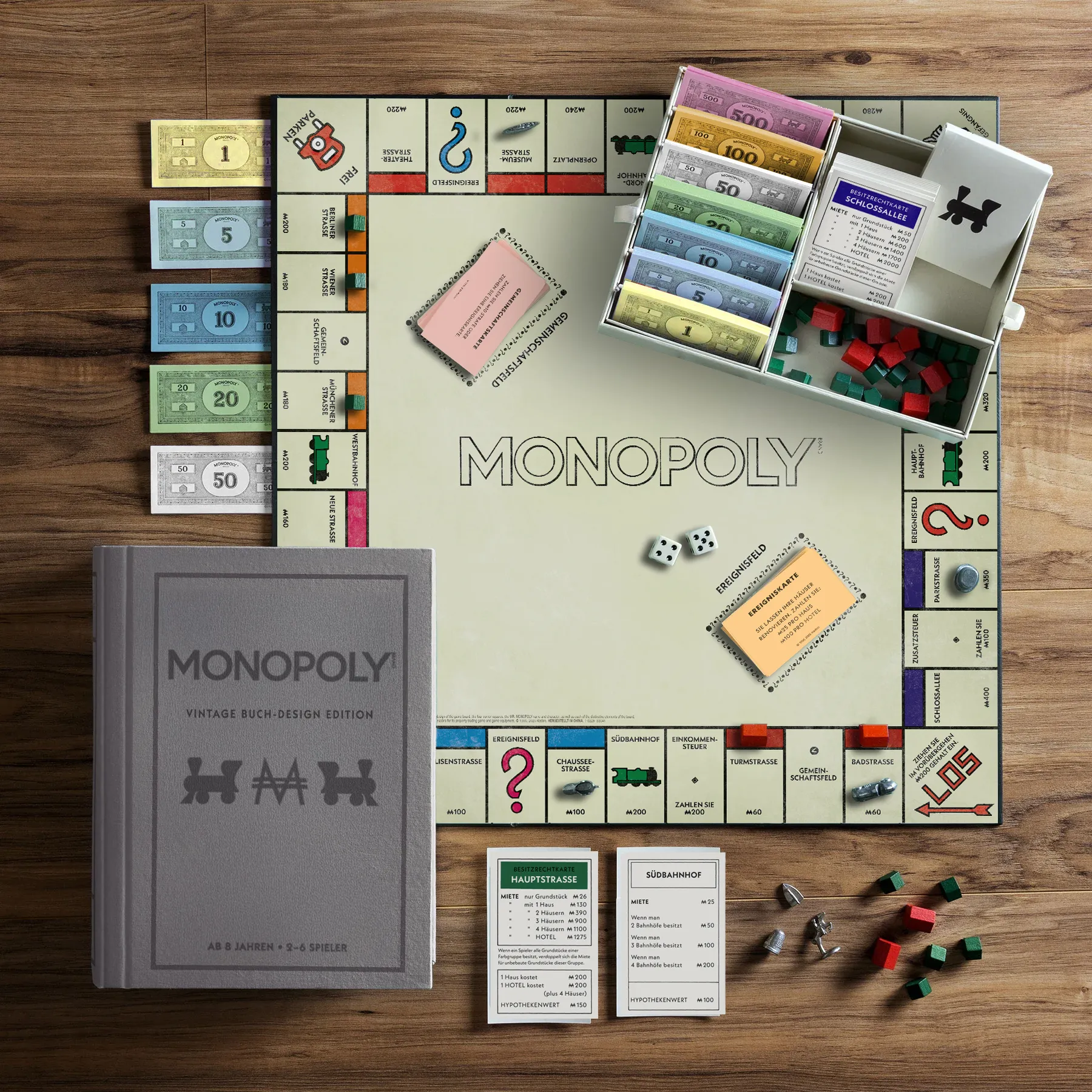 Monopoly - Vintage Buch-Design Edition