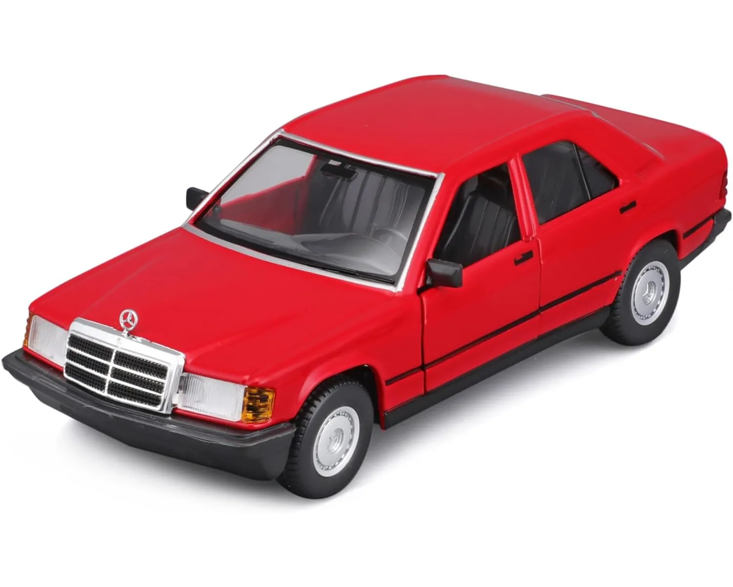 Bburago 18-21103 - Modellauto - Mercedes 190E ´87 (rot, Maßstab 1:24)