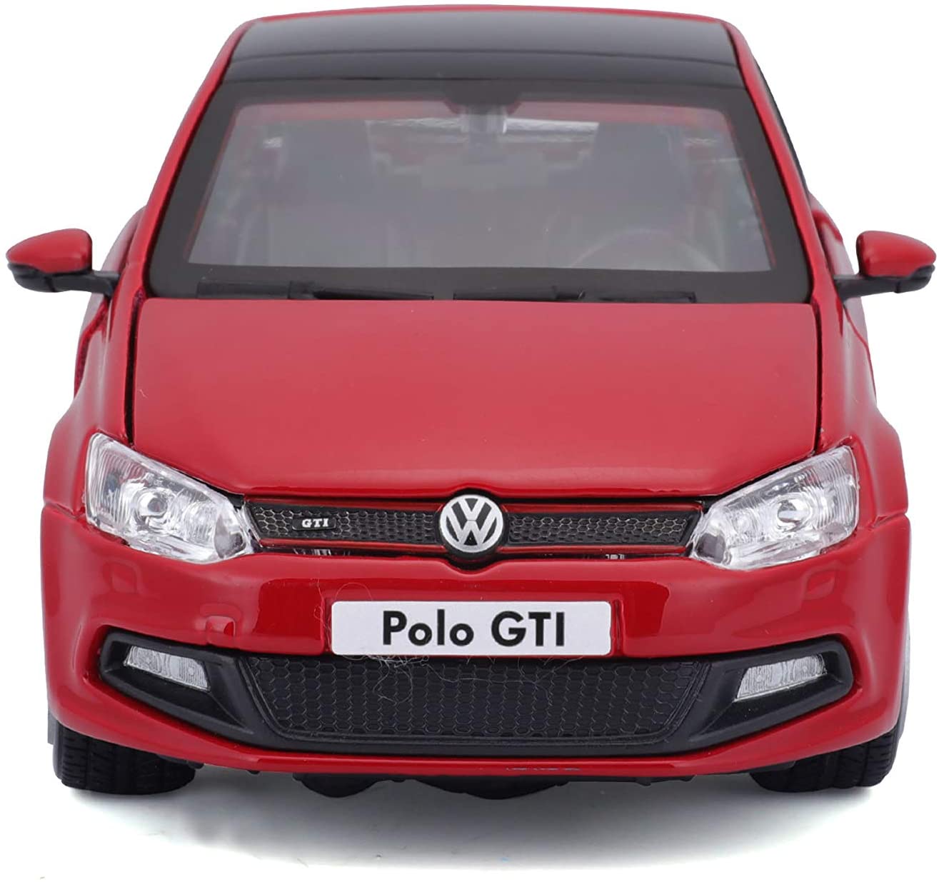 Bburago 18-21059 - Modellauto - VW Polo GTI Mark 5  (rot, Maßstab 1:24)