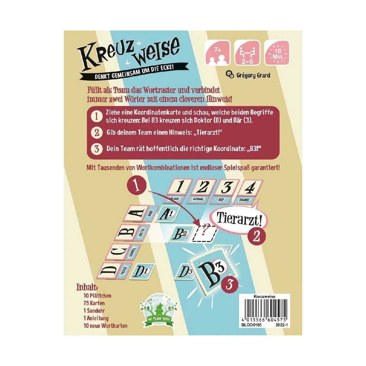 Asmodee BLOD0105 - Familienspiel - Kreuzweise