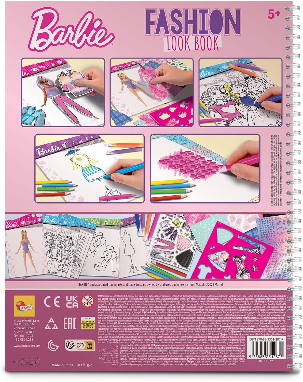 Lisciani 12677 - Barbie - Fashion Trend Look Book