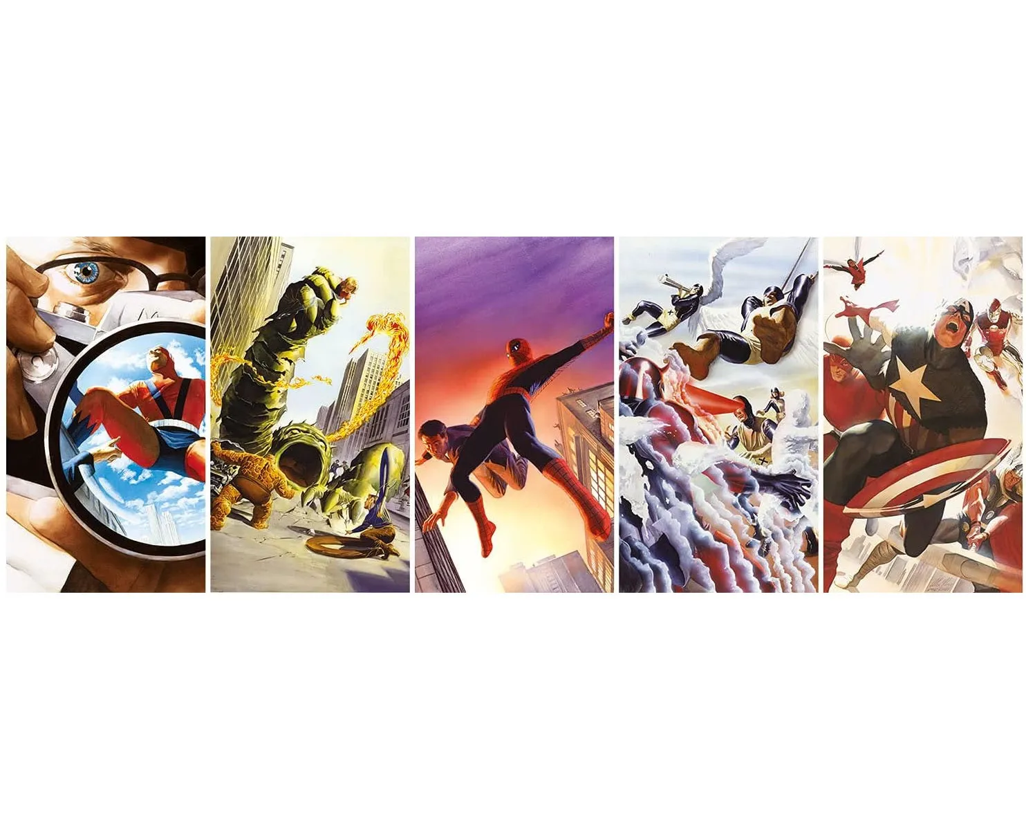 Clementoni 39611 - Panorama Puzzle - Marvel (1000 Teile)