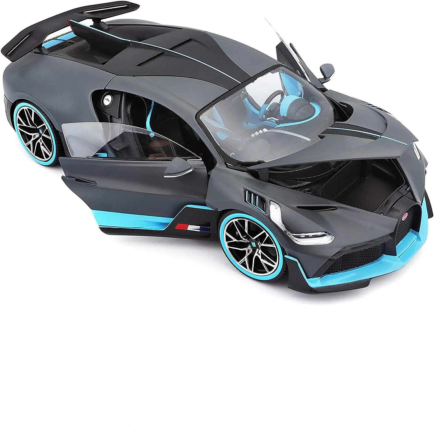 Bburago 18-11045BK - Modellauto - Bugatti DIVO (grau, Maßstab 1:18)