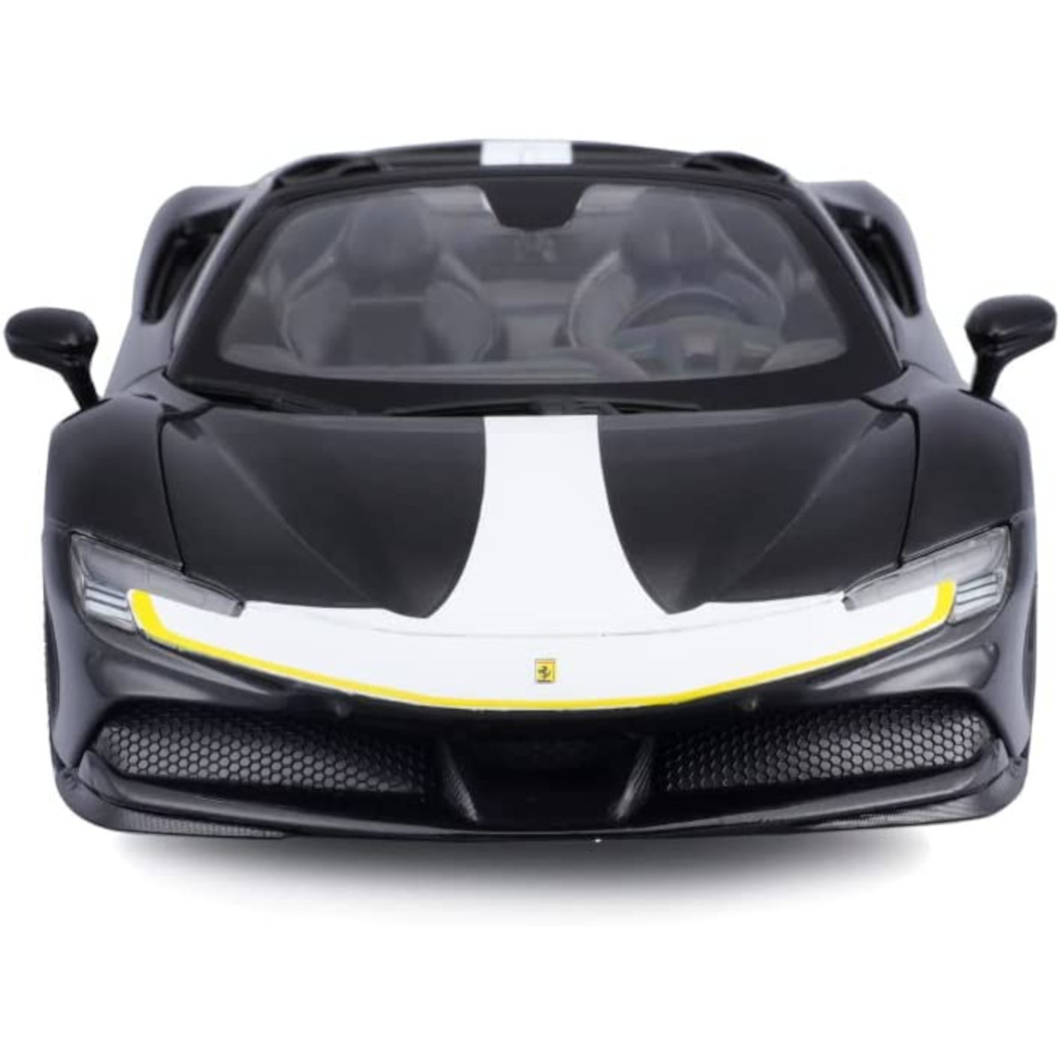 Bburago 18-16910 - Modellauto - Ferrari Signature SF90 Spider (schwarz, Maßstab 1:18)