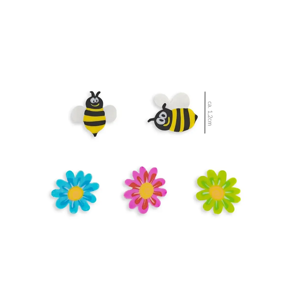 Trendhaus 956958 - Meine Bienen-Freunde - Mini Radierer im Glas Radiergummis