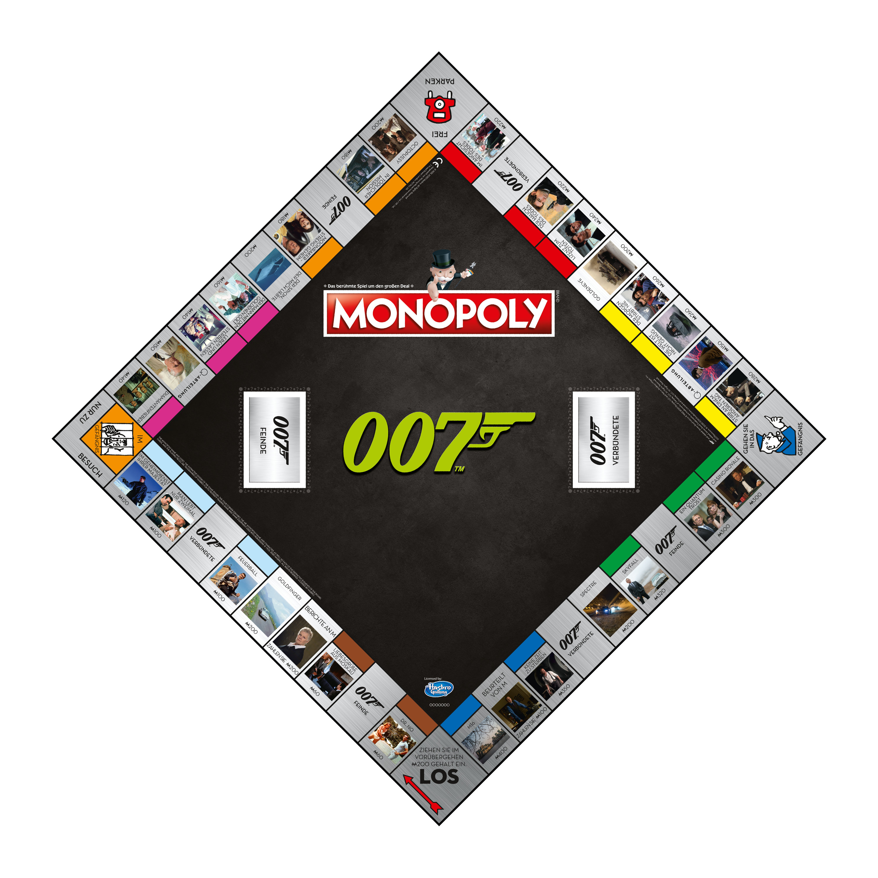 Monopoly - James Bond (Deutsch/Französisch) + 6 EXTRA Gold Spielfiguren