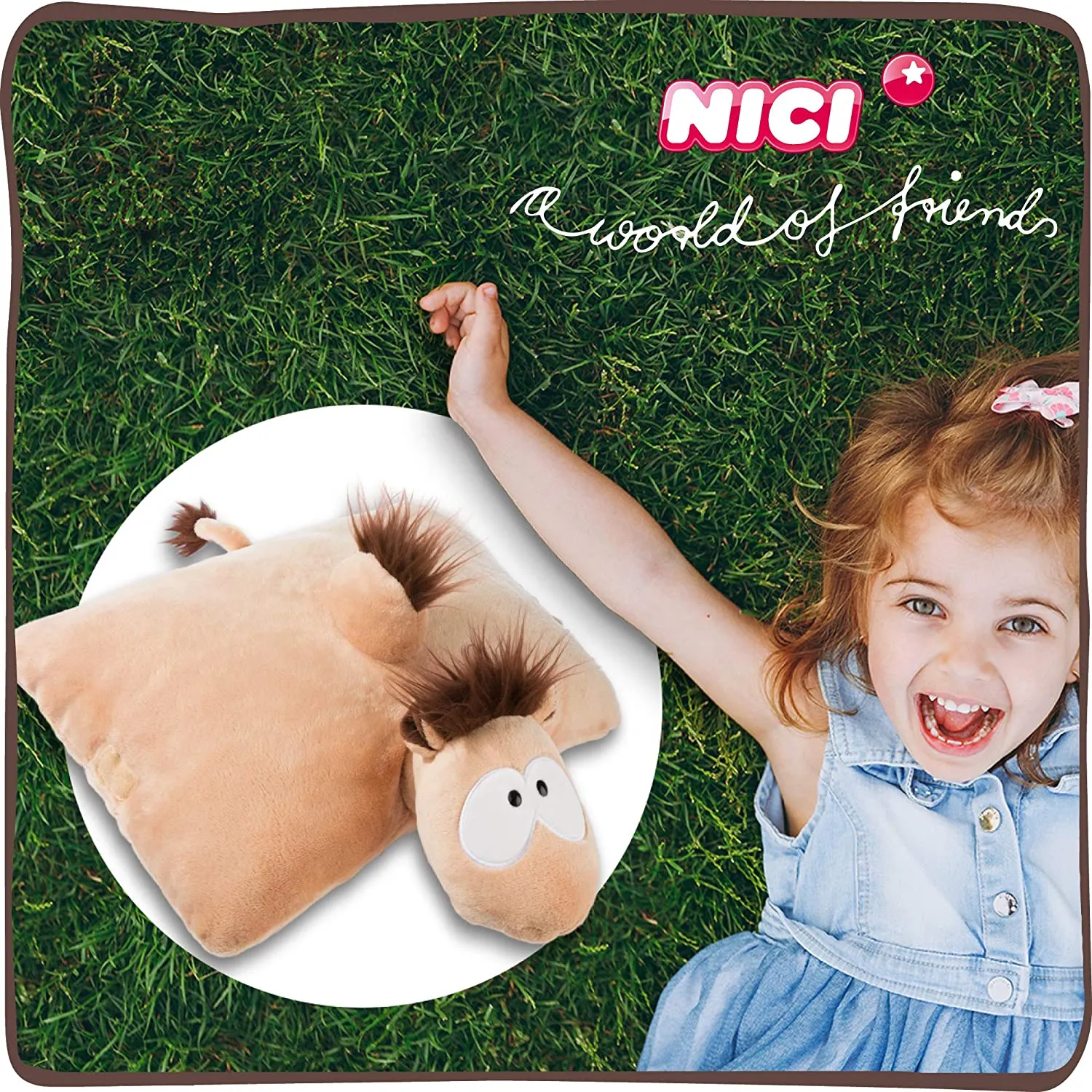 NICI - Plüsch-Tierkissen - Kemal das Kamel (40x30cm)