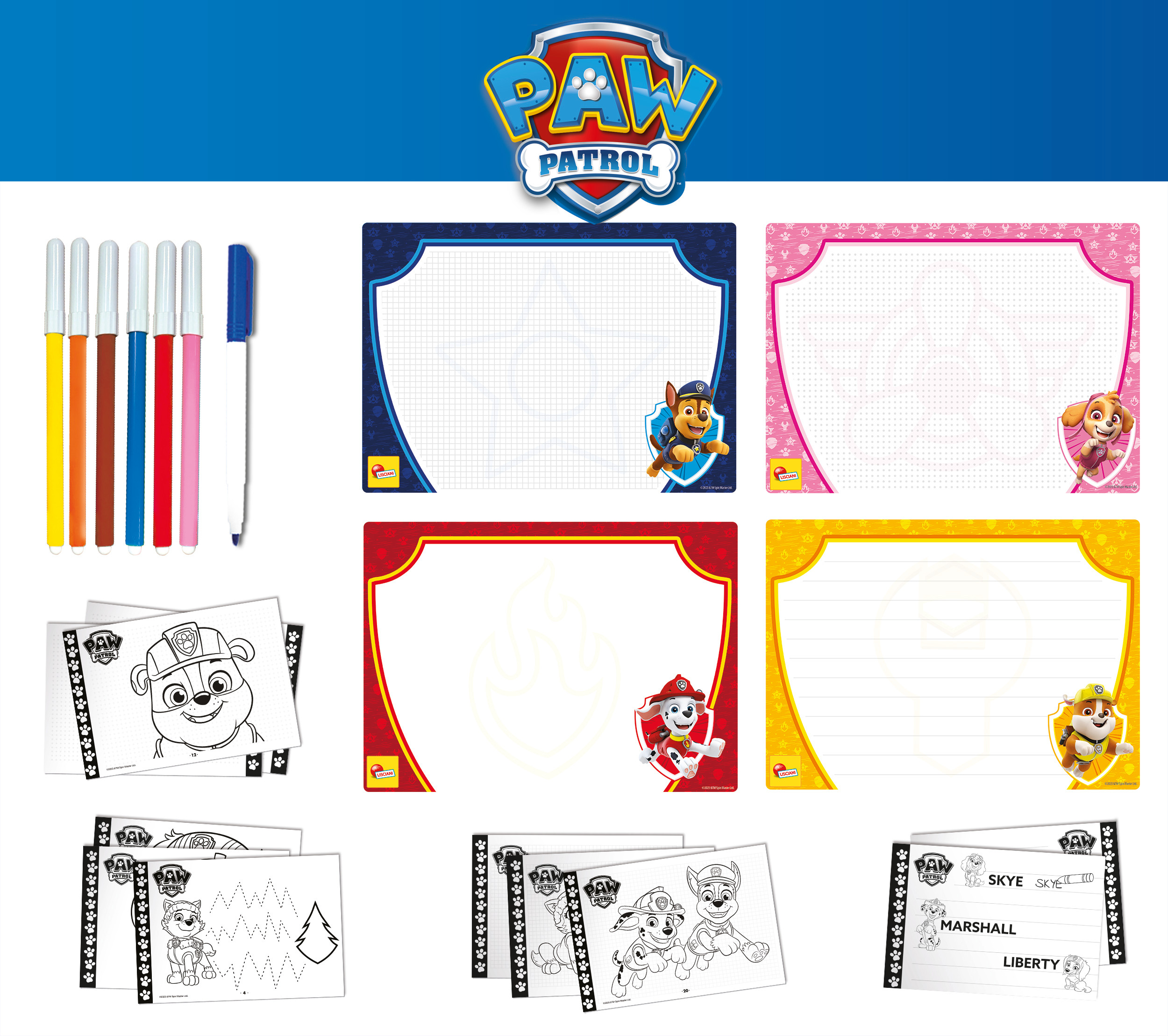 Lisciani 103317 - Paw Patrol Zeichenschule