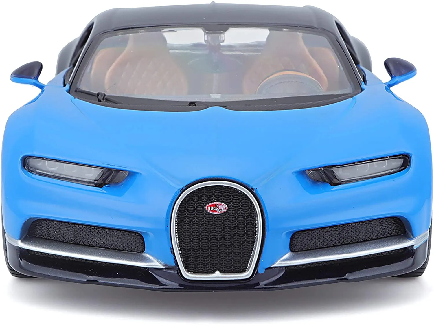 Maisto 31514 - Modellauto - Bugatti Chiron (schwarz-blau, Maßstab 1:24)