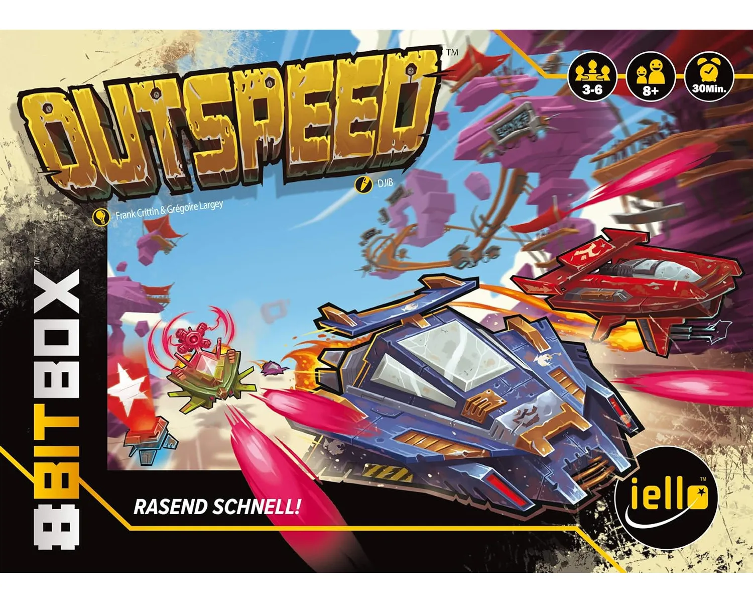 IELLO 515453 - Spielesammlung - 8 Bit Spiel Box