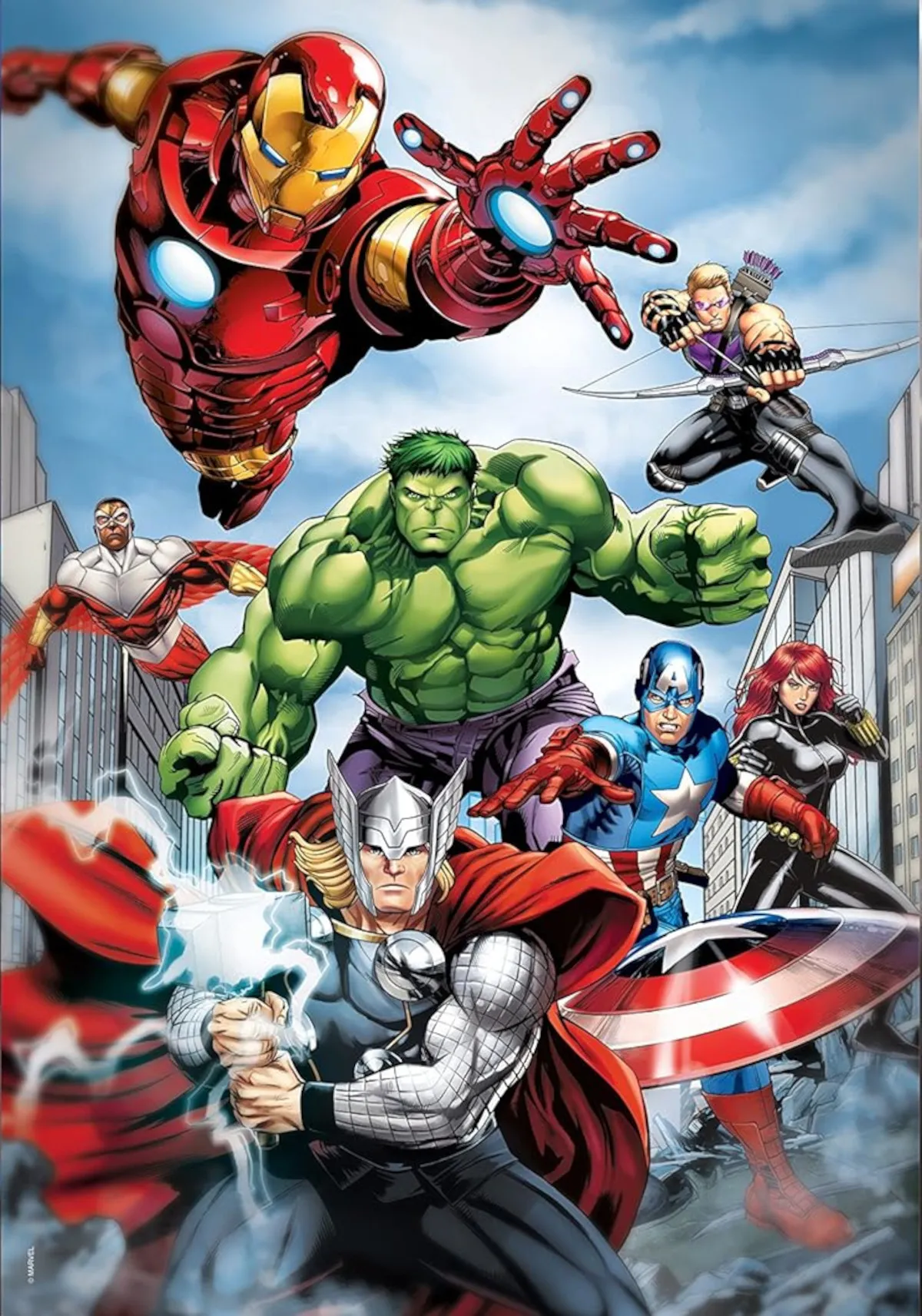 Clementoni 97528 - Puzzle Set - Marvel Avengers (1x 500 Teile, 2x 1000 Teile)