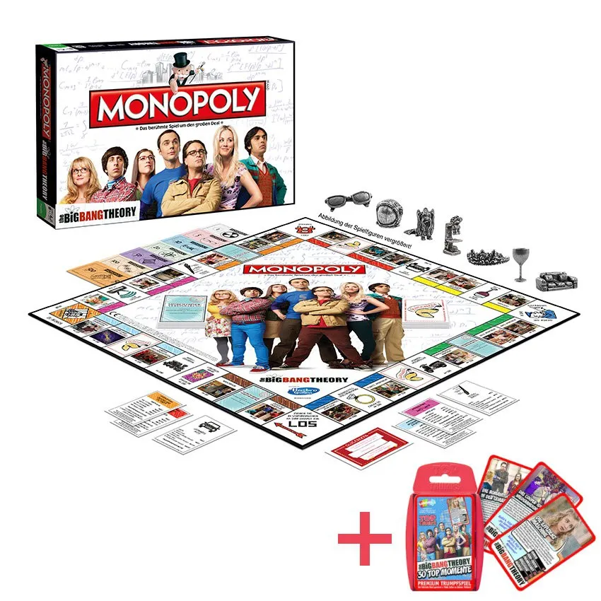 Monopoly The Big Bang Theory + Top Trumps The Big Bang Theory