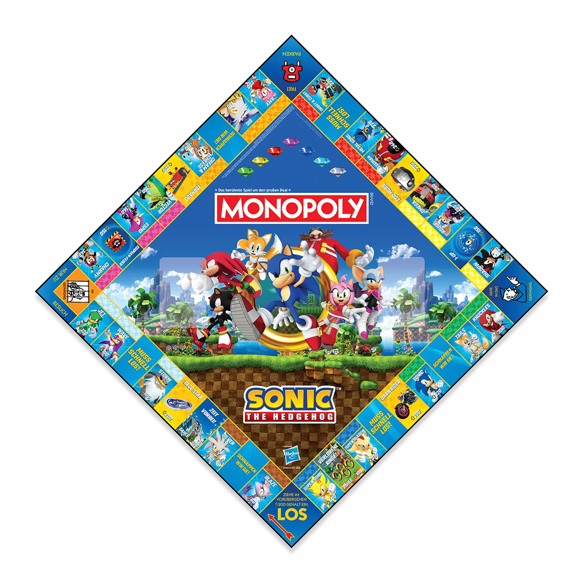Monopoly - Sonic + 6 EXTRA Spielfiguren