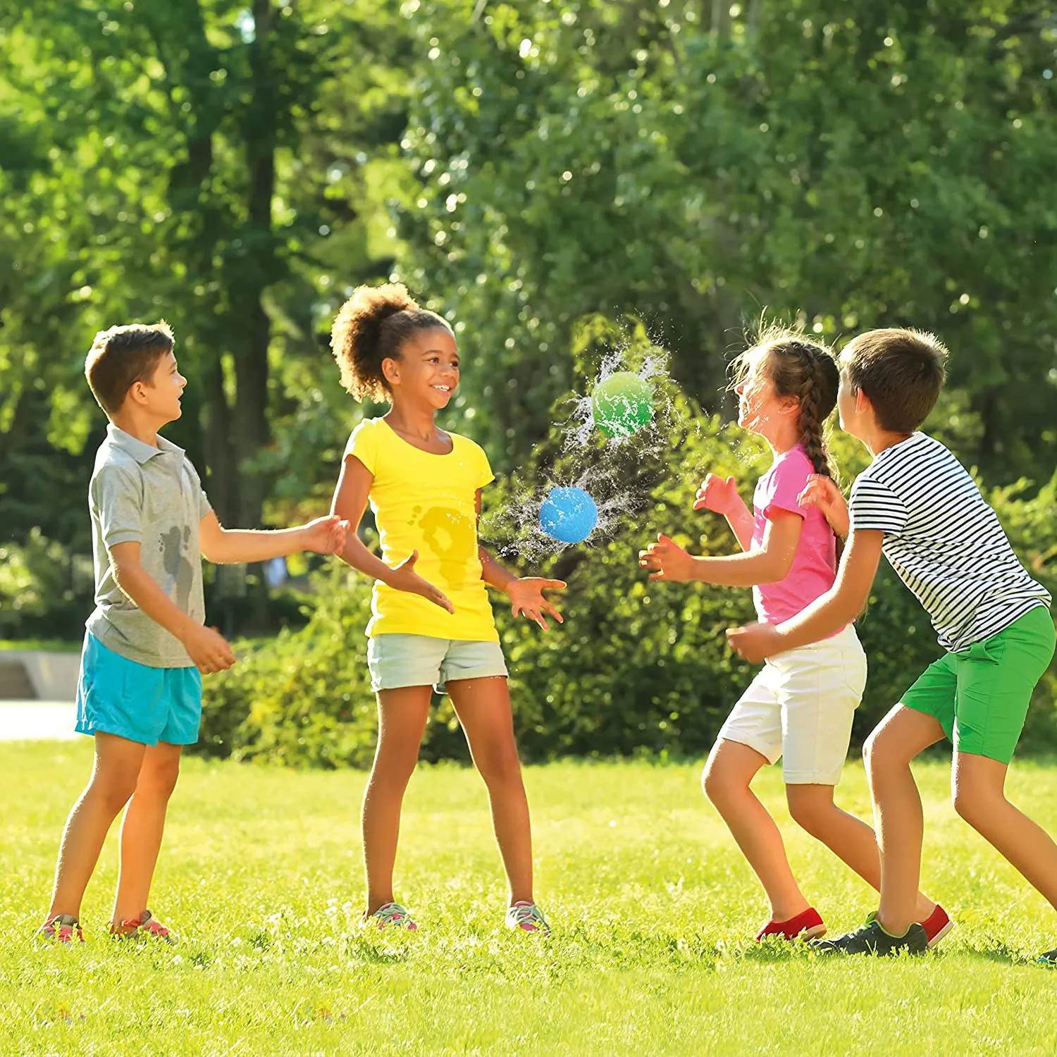 Toi-Toys - SPLASH Super Splashbälle 5cm (75 Stück in 5x 15er Aufbewahrungsboxen)