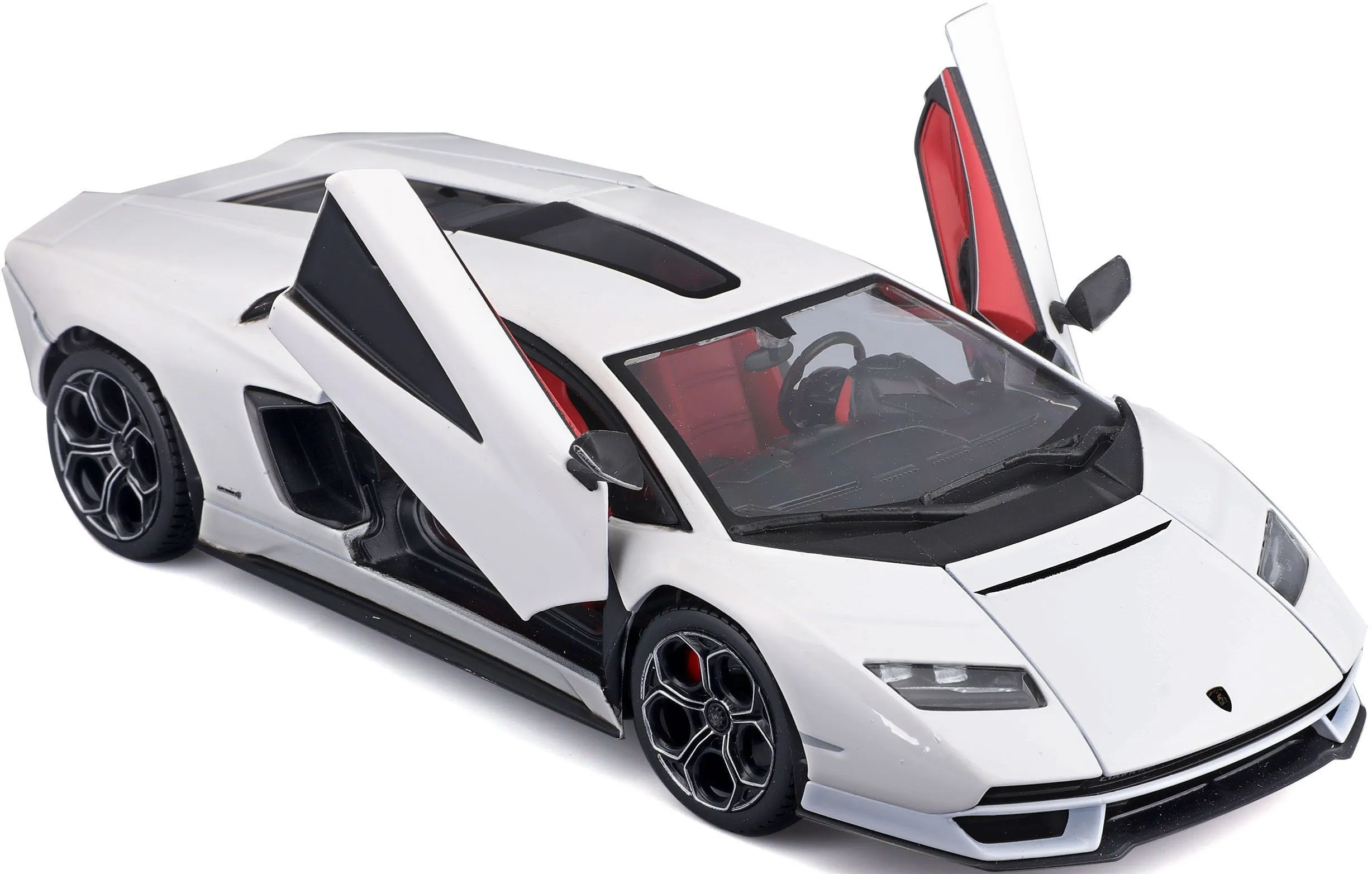 Bburago 18-21102 - Modellauto - Lamborghini Countach LPI 800-4 (weiß, Maßstab 1:24)