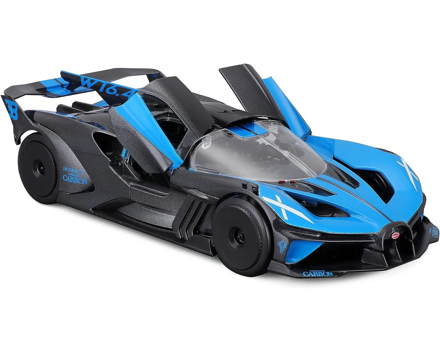 Maisto 32911 - Modellauto - Bugatti Bolide (blau-schwarz, Maßstab 1:24)