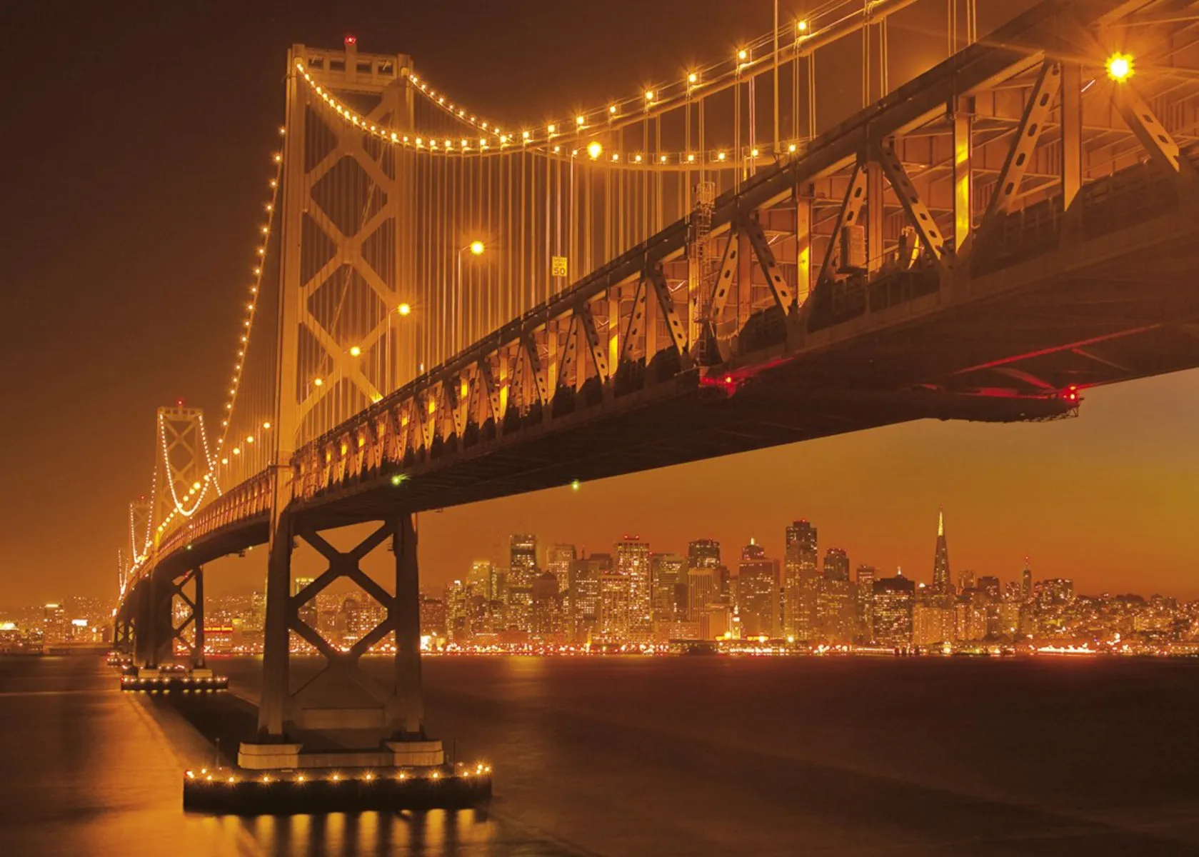 Clementoni - High Quality Collection Puzzle - San Francisco (1000 Teile, floureszierend)