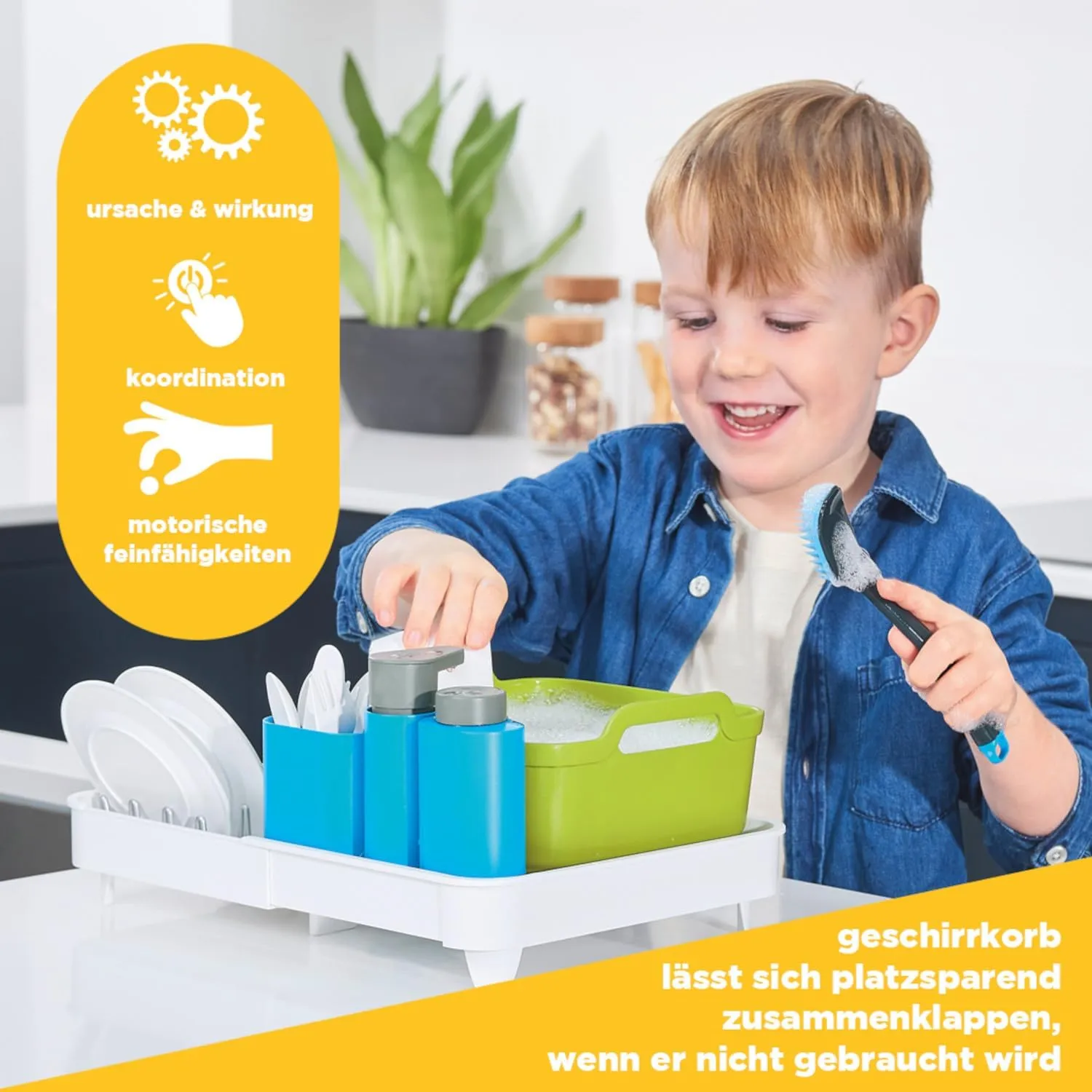 Casdon 75652 - Joseph Joseph Extend - Kinder Spül-Set