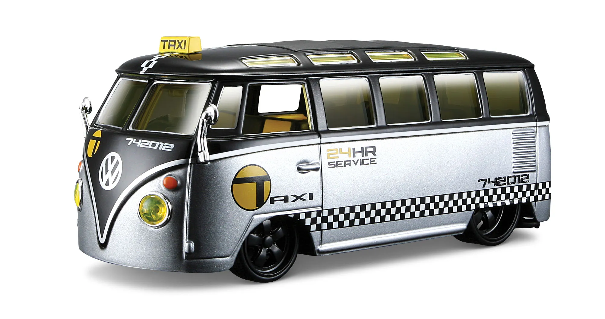 Maisto - Modellauto - Allstars VW Samba Taxi (Maßstab 1:25)