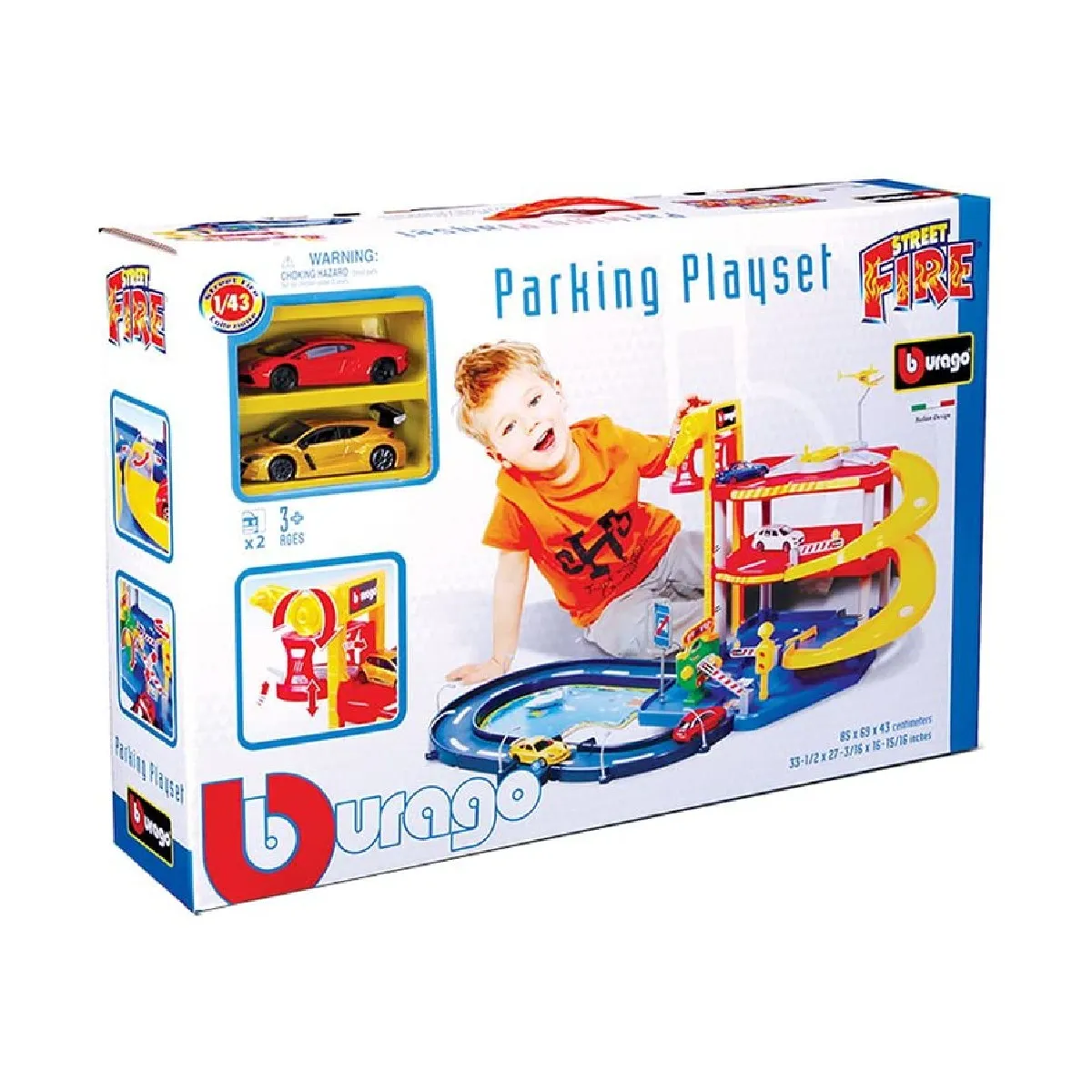 Bburago 18-30025 - Spielset - Street Fire Parkgarage