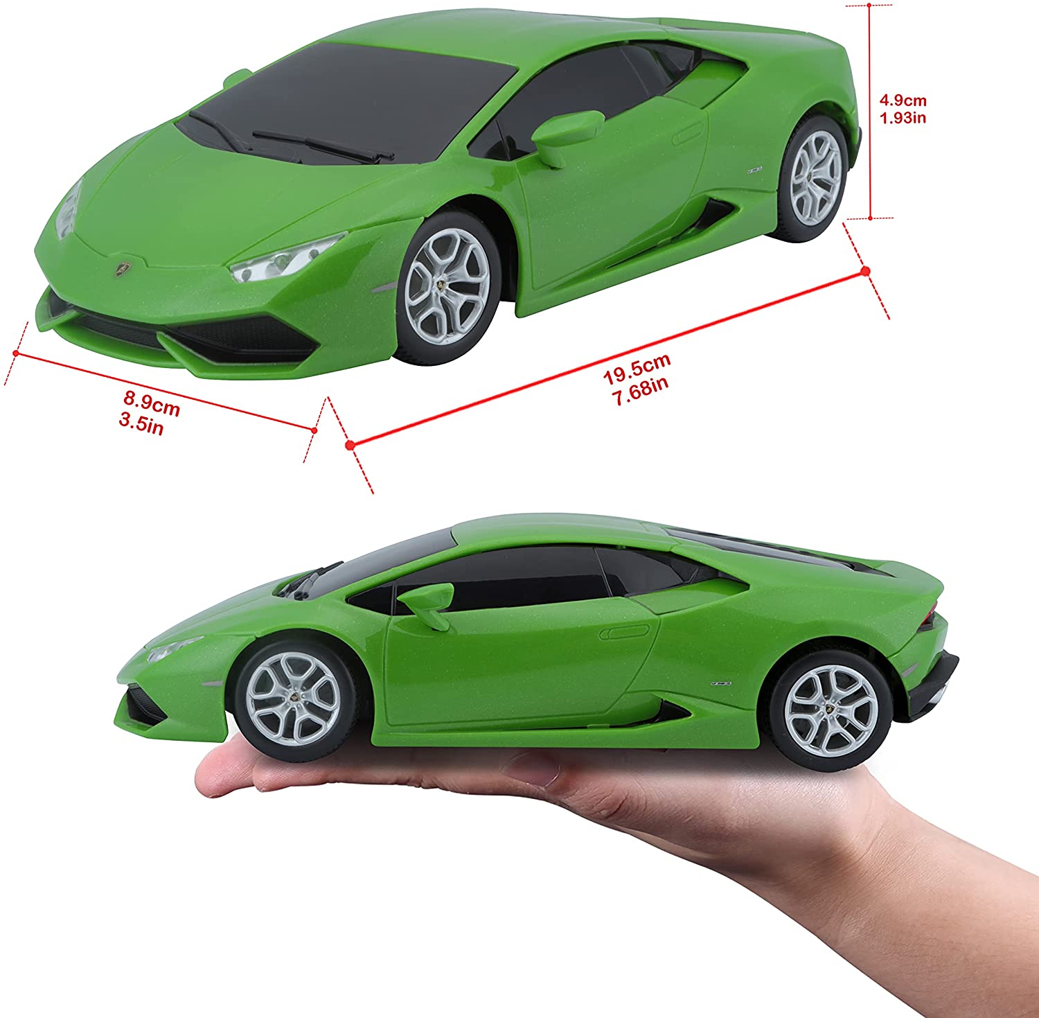 Maisto Tech 81126-2 - Ferngesteuertes Auto - Lamborghini Huracán (grün, Maßstab 1:24)