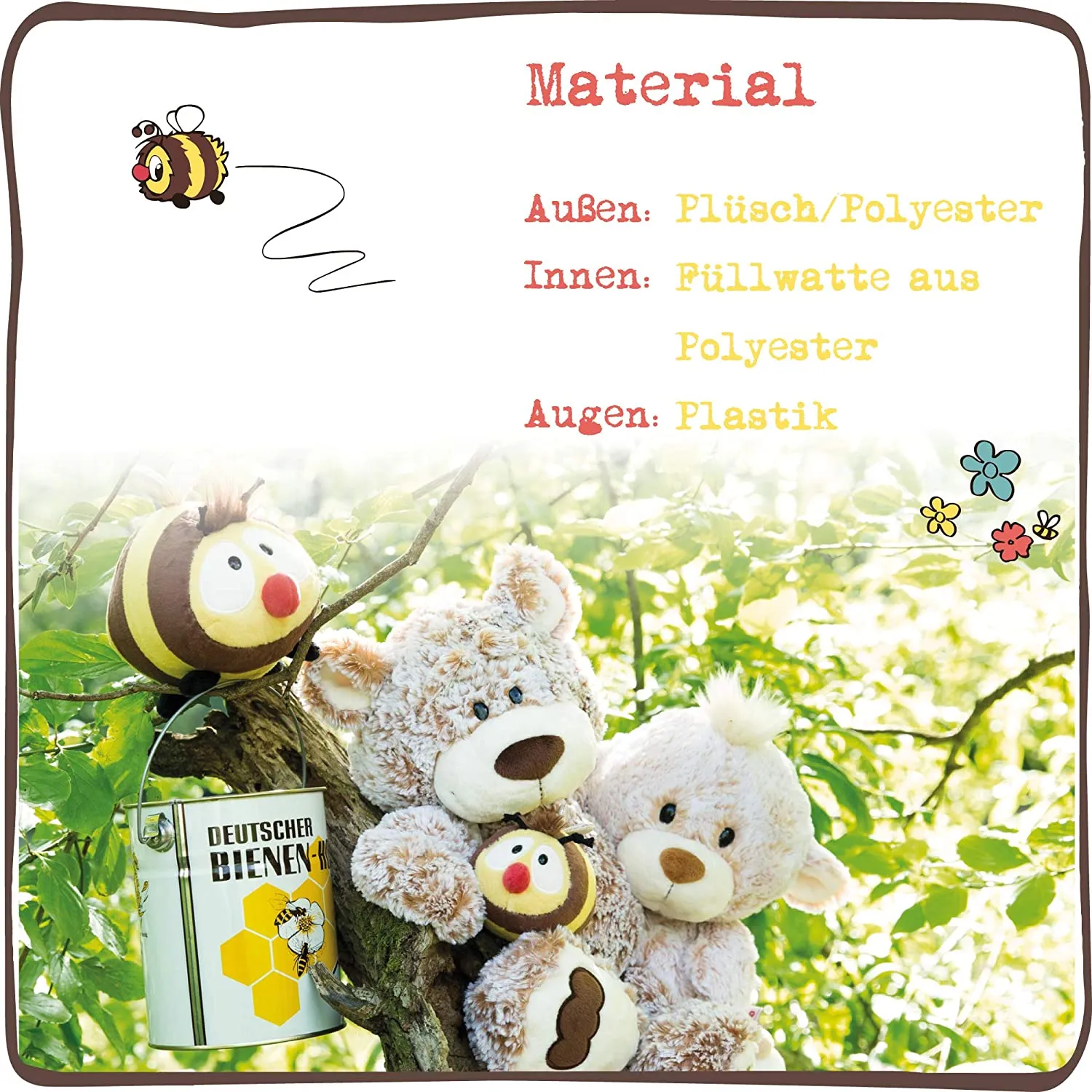 NICI 44471 - Plüschanhänger - Baby-Bär (10cm)