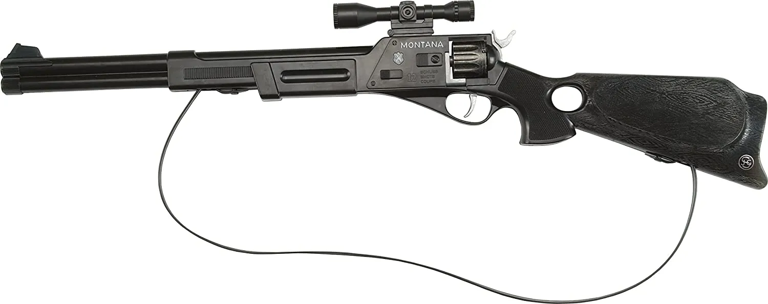 Schrödel 6038321 - Spielzeuggewehr - Montana mit Zielfernrohr, 12 Schuss
