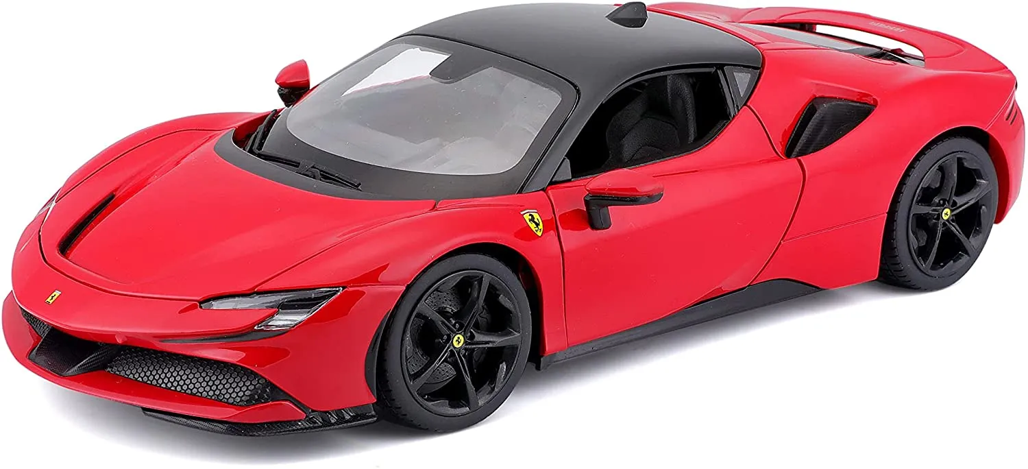 Bburago 18-16015 - Modellauto - Ferrari R&P SF90 Stradale (rot, Maßstab 1:18)