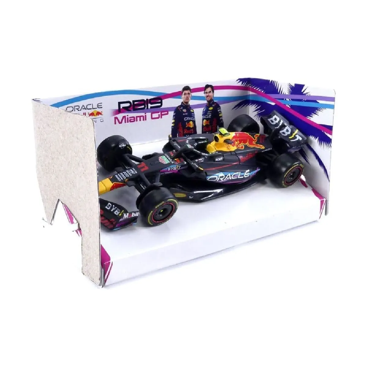 Bburago 18-38082P1 - Modellauto - F1 Red Bull RB19 '23 #11 Perez Miami GP (Maßstab 1:43)