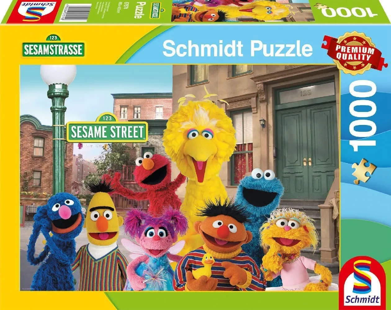 Schmidt 57574 - Sesamstraße Puzzle 1000 Teile Ein Wiedersehen mit guten alten Freunden