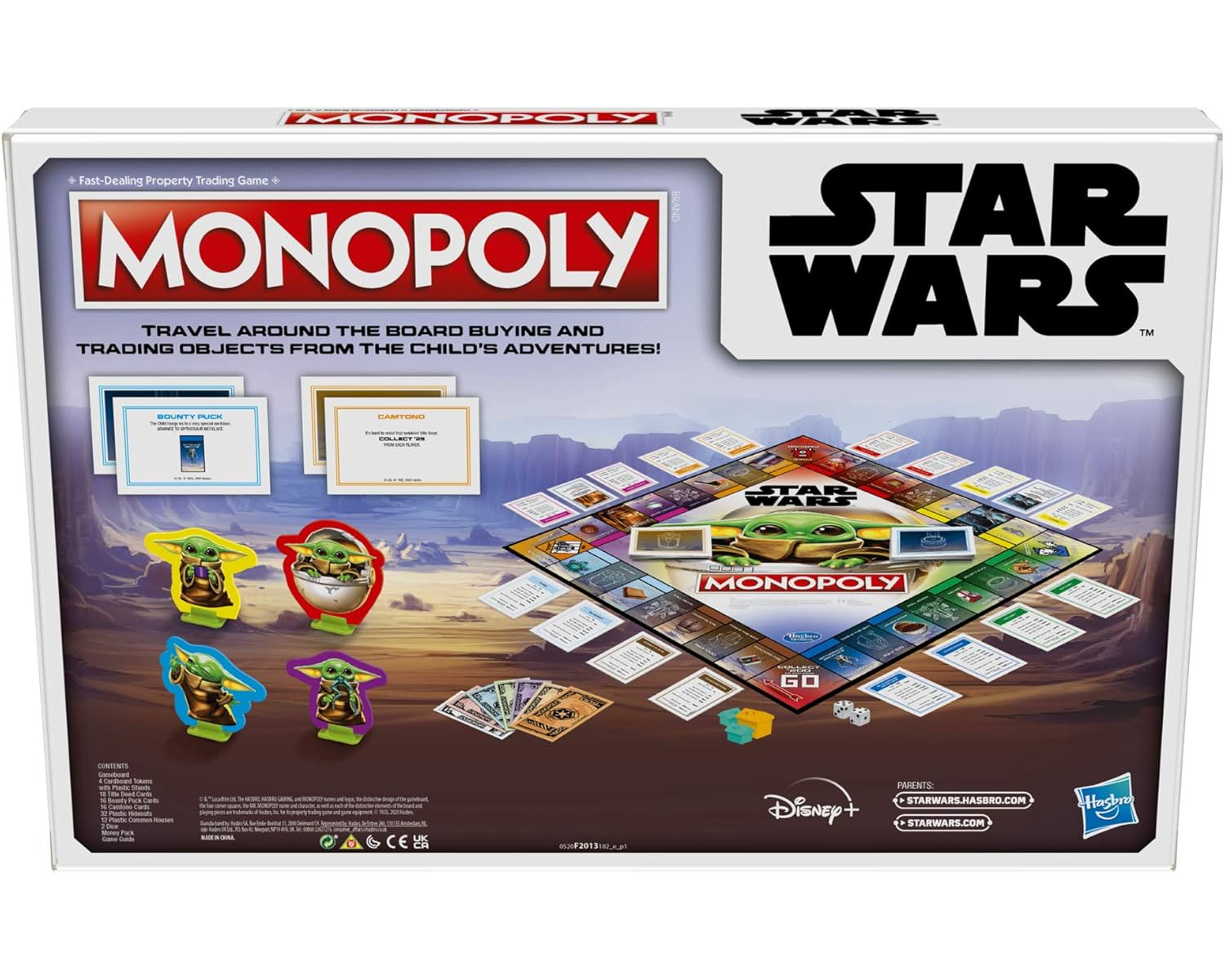 Hasbro F2013 - Brettspiel - Monopoly Star Wars Mandalorian (Englisch)