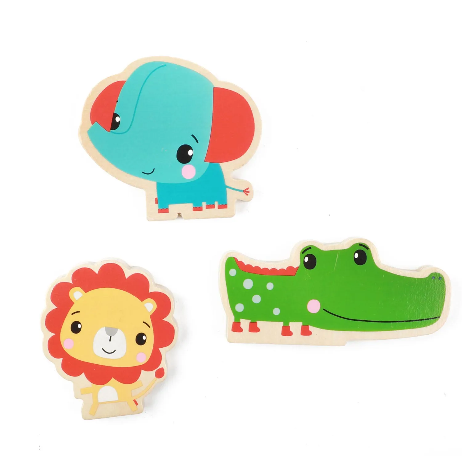 Fisher-Price - Holz-Fahrzeuge 3 Stück + Tiere