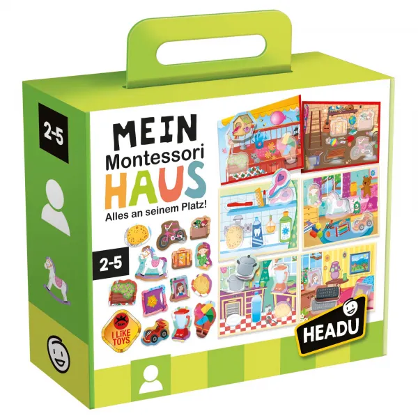 HEADU - Lernspiel - Mein Montessori Haus - Alles an seinem Platz