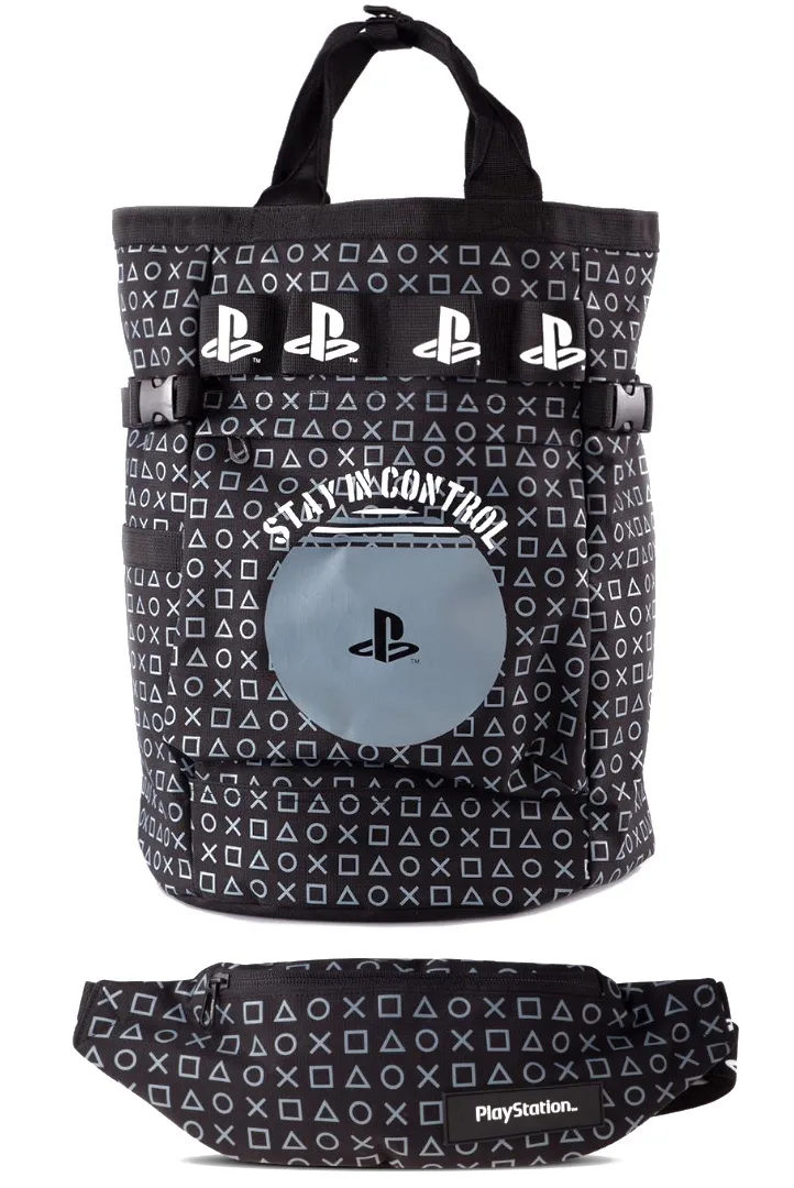 Sony Playstation Rucksack - Stay in Control + Gürteltasche