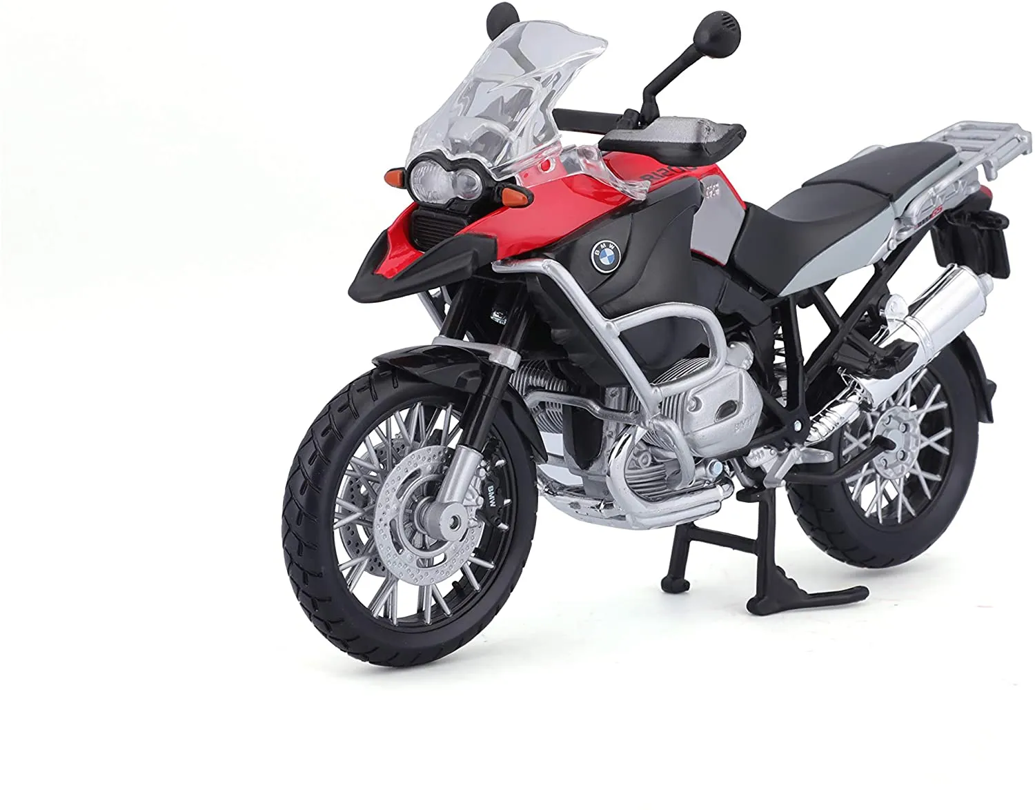 Maisto 31157 - Modellmotorrad - BMW R1200GS (schwarz-rot, Maßstab 1:12)