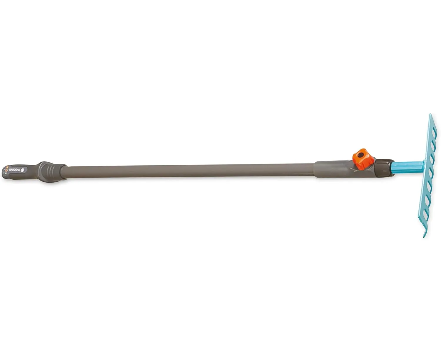 Happy People 16879 - Kinder Gartenwerkzeug - GARDENA Combisystem Rechen Harke (Metall, 67cm)